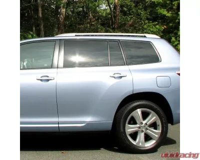 Spec-D Silver Powder Coated Aluminum Roof Rack Cross Bars Toyota Highlander 2008-2013 - RRB-HLDR08SLOE