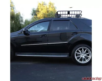 Spec-D Universal Black Coating Roof Rack Cargo Carrier w/ Extendable Luggage Hold Basket - RRBK-EXT005BK