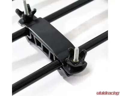 Spec-D Universal Black Coating Roof Rack Cargo Carrier w/ Extendable Luggage Hold Basket - RRBK-EXT005BK