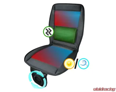 Spec-D 3-in-1 Seat Cover w/ Warmer,Cooler,Massager & Remote Control - RS-CUS-M301