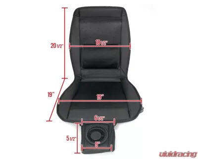 Spec-D 3-in-1 Seat Cover w/ Warmer,Cooler,Massager & Remote Control - RS-CUS-M301