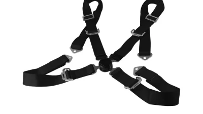 Spec-D Universal Black 4 Point Quick Release Camlock Racing Seat Belt Safety Harness                                     - RSB-4PTBLK-RS - Image 10