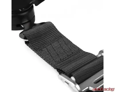 Spec-D Universal Black 4 Point Quick Release Camlock Racing Seat Belt Safety Harness - RSB-4PTBLK-RS