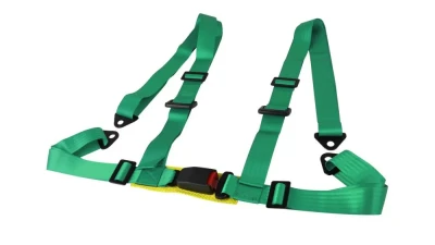 Spec-D Universal Green 4 Point Racing Seat Belt Buckle Safety Harness                                     - RSB-4PTG - Image 9