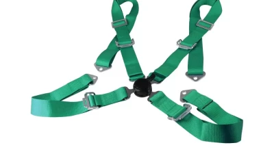 Spec-D Universal Green 4 Point Quick Release Camlock Racing Seat Belt Safety Harness                                     - RSB-4PTGRN-RS - Image 10