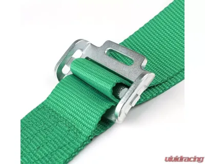 Spec-D Universal Green 4 Point Quick Release Camlock Racing Seat Belt Safety Harness - RSB-4PTGRN-RS