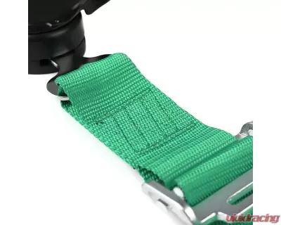 Spec-D Universal Green 4 Point Quick Release Camlock Racing Seat Belt Safety Harness - RSB-4PTGRN-RS