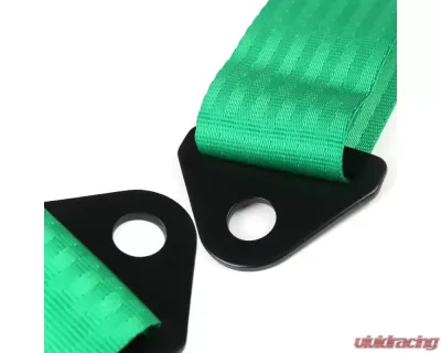 Spec-D Universal Green 4 Point Racing Seat Belt Buckle Safety Harness - RSB-4PTG