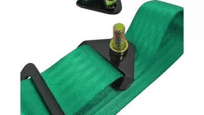 Spec-D Universal Green 4 Point Racing Seat Belt Buckle Safety Harness                                     - RSB-4PTG - Image 8