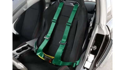 Spec-D Universal Green 4 Point Racing Seat Belt Buckle Safety Harness                                     - RSB-4PTG - Image 9