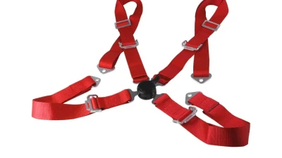 Spec-D Universal Red 4 Point Quick Release Camlock Racing Seat Belt Safety Harness                                     - RSB-4PTRED-RS - Image 9