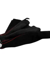 Spec-D Black Suede JDM Manual Shift Boot w/ Red Stitching Honda | Acura 1992-2001                                     - SKB-BLKSU-RS - Image 8