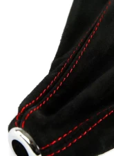 Spec-D Black Suede JDM Manual Shift Boot w/ Red Stitching Honda | Acura 1992-2001                                     - SKB-BLKSU-RS - Image 2