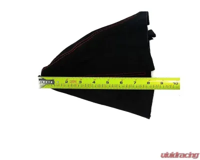 Spec-D Black Suede JDM Manual Shift Boot w/ Red Stitching Honda | Acura 1992-2001 - SKB-BLKSU-RS