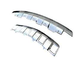 Spec-D Chrome Front & Rear Stainless Steel Skid Plate Kit Mercedes Benz W164 ML350 2006-2008