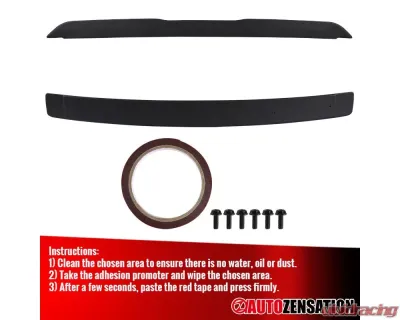 Spec-D Black Primer ABS Hellcat Style Rear Spoiler Dodge Challenger 2008-2017 - SPL-CHA08JMSRT-SD