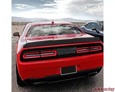 Spec-D Black Primer ABS Hellcat Style Rear Spoiler Dodge Challenger 2008-2017 - SPL-CHA08JMSRT-SD