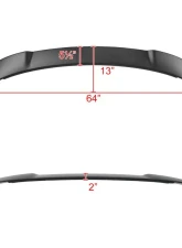 Spec-D Matte Black ABS Hellcat Style Rear Spoiler Dodge Charger 2015-2021                                     - SPL-CHG15BKHC-RS - Image 2
