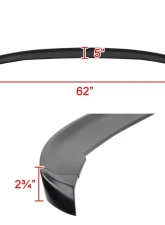 Spec-D Black ABS 3pc Blade Style Rear Spoiler Chevrolet Camaro 2016-2020                                     - SPL-CMR163PBB-4C - Image 2