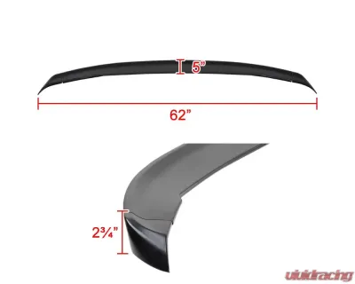 Spec-D Black ABS 3pc Blade Style Rear Spoiler Chevrolet Camaro 2016-2020 - SPL-CMR163PBB-4C
