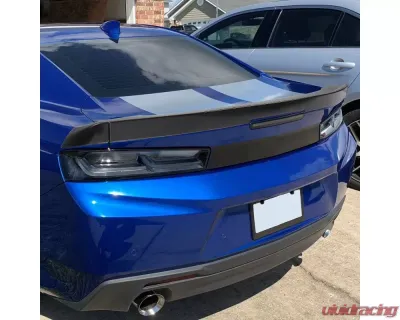Spec-D Black ABS 3pc Blade Style Rear Spoiler Chevrolet Camaro 2016-2020 - SPL-CMR163PBB-4C