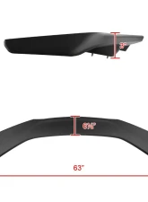 Spec-D Black ABS ZL1 Style Rear Spoiler Wing Chevrolet Camaro 2016-2020                                     - SPL-CMR16ZL1BB-4C - Image 2