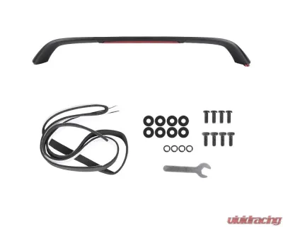 Spec-D Matte Black ABS Rear Spoiler Wing w/ LED 3rd Brake Light Honda Civic 1996-2000 - SPL-CV962JMLED-4C