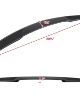 Spec-D Matte Black ABS Rear Spoiler Chevrolet Corvette 2014-2018                                     - SPL-CVET14JM-4C - Image 2