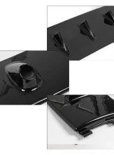 Spec-D Glossy Black Shark Fin Style Roof Spoiler Mitsubishi Lancer EVO 8 | 9 2003-2008                                     - SPL-EVO04GB-ABS - Image 2