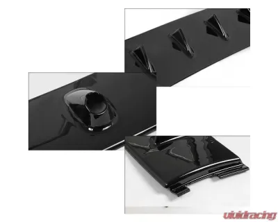 Spec-D Glossy Black Shark Fin Style Roof Spoiler Mitsubishi Lancer EVO 8 | 9 2003-2008 - SPL-EVO04GB-ABS