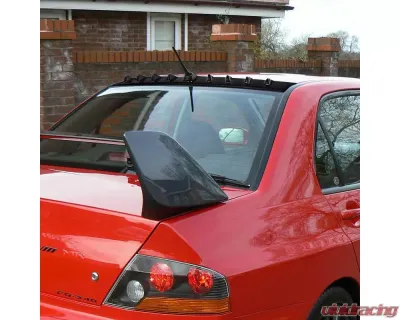 Spec-D Glossy Black Shark Fin Style Roof Spoiler Mitsubishi Lancer EVO 8 | 9 2003-2008 - SPL-EVO04GB-ABS