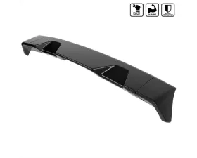Spec-D Matte Black 3pc Rear Roof Spoiler Wing Kit Ford F-150 2009-2014