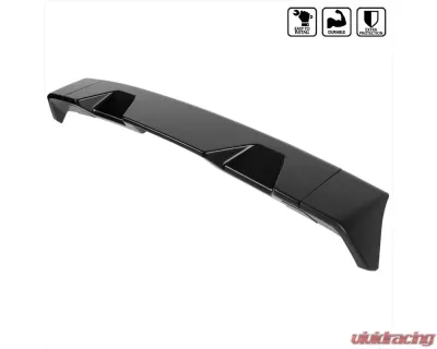 Spec-D Matte Black 3pc Rear Roof Spoiler Wing Kit Ford F-150 2009-2014 - SPL-F15009BK-KH