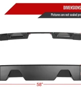 Spec-D Matte Black 3pc Rear Roof Spoiler Wing Kit Ford F-150 2009-2014                                     - SPL-F15009BK-KH - Image 2