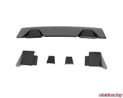 Spec-D Matte Black 3pc Rear Roof Spoiler Wing Kit Ford F-150 2009-2014 - SPL-F15009BK-KH