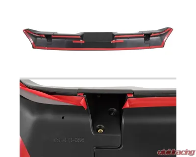 Spec-D Matte Black 3pc Rear Roof Spoiler Wing Kit Ford F-150 2009-2014 - SPL-F15009BK-KH