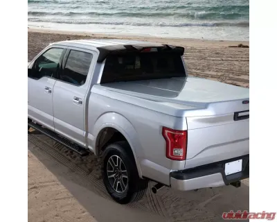Spec-D Matte Black 3pc Rear Roof Spoiler Wing Kit Ford F-150 2009-2014 - SPL-F15009BK-KH