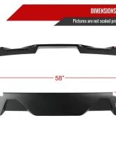 Spec-D Matte Black 1pc Rear Roof Truck Spoiler Wing Ford F-150 2015-2020                                     - SPL-F15015BK-KH - Image 2