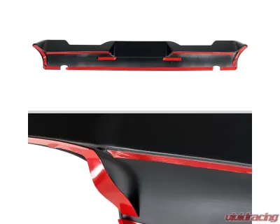 Spec-D Matte Black 1pc Rear Roof Truck Spoiler Wing Ford F-150 2015-2020 - SPL-F15015BK-KH