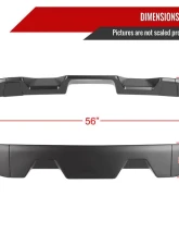Spec-D Matte Black 1pc Rear Roof Truck Spoiler Wing Kit Ford F Series 2011-2016                                     - SPL-F25011BK-KH - Image 2