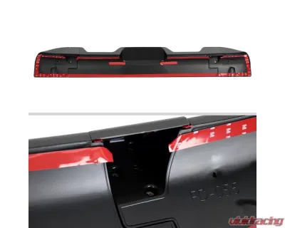Spec-D Matte Black 1pc Rear Roof Truck Spoiler Wing Kit Ford F Series 2011-2016 - SPL-F25011BK-KH