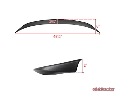 Spec-D Matte Black ABS Rear Trunk Spoiler BMW G20 3-Series 2019-2020 - SPL-G2019BK-GL