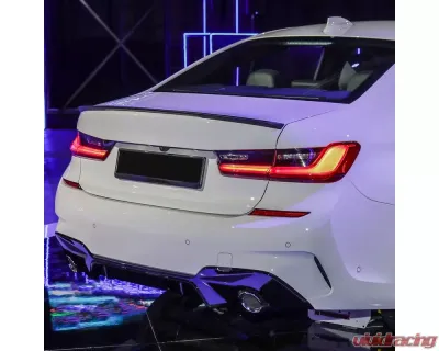 Spec-D Matte Black ABS Rear Trunk Spoiler BMW G20 3-Series 2019-2020 - SPL-G2019BK-GL