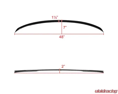 Spec-D Glossy Black ABS Rear Trunk Spoiler BMW G20 3 Series 2019-2020 - SPL-G2019GB-MP-BN