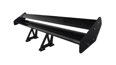 Spec-D Universal Black CNC Aluminum 52" Double Deck Adjustable Trunk Spoiler Wing                                     - SPL-GT001DD52BK - Image 10