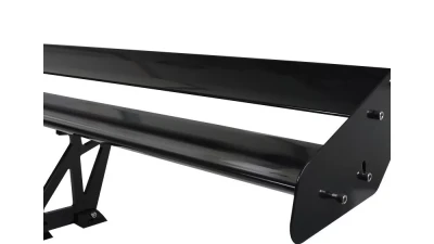Spec-D Universal Black CNC Aluminum 52" Double Deck Adjustable Trunk Spoiler Wing                                     - SPL-GT001DD52BK - Image 3