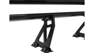 Spec-D Universal Black CNC Aluminum 52" Double Deck Adjustable Trunk Spoiler Wing                                     - SPL-GT001DD52BK - Image 5