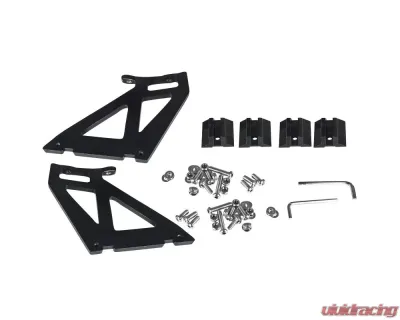 Spec-D Universal Black CNC Aluminum 52" Double Deck Adjustable Trunk Spoiler Wing - SPL-GT001DD52BK