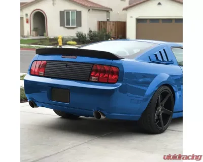 Spec-D Matte Black ABS Ducktail Style Rear Spoiler Ford Mustang 2005-2009 - SPL-MST05GT5-RS