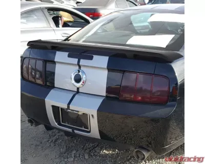 Spec-D Matte Black ABS Factory GT Style Rear Spoiler Ford Mustang 2005-2009 - SPL-MST05GTBB-4C